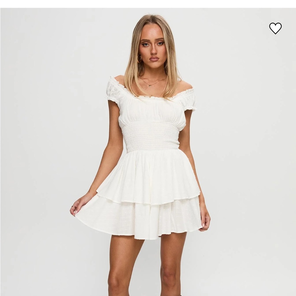Princess Polly Strapless Cream Dress